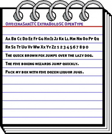 OfficinaSanITC ExtraBoldSC animated font preview