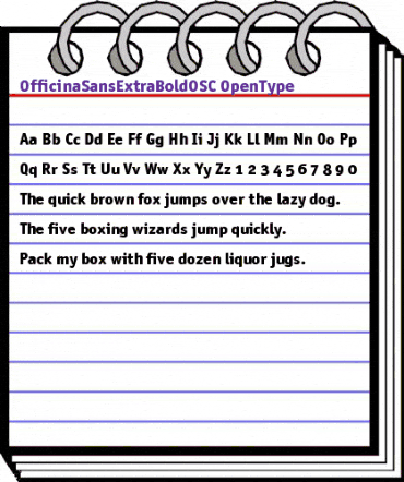 OfficinaSansExtraBoldOSC Regular animated font preview OfficinaSansExtraBoldOSC Regular animated font preview