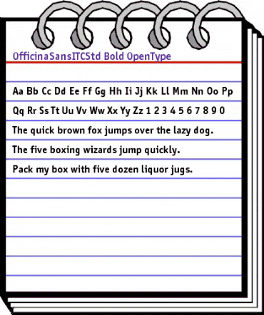 OfficinaSansITCStd Bold animated font preview OfficinaSansITCStd Bold animated font preview