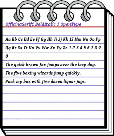 OfficinaSerifC Regular animated font preview OfficinaSerifC Regular animated font preview