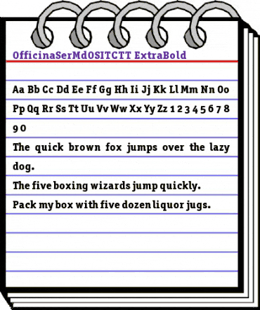 OfficinaSerOSITCTT ExtraBold animated font preview OfficinaSerOSITCTT ExtraBold animated font preview