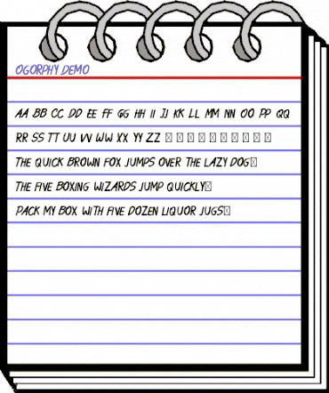 Ogorphy Demo Regular animated font preview