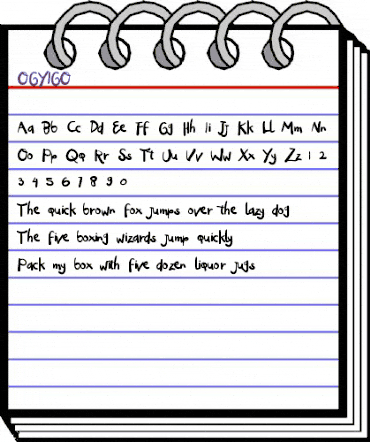 OgyiGo Regular animated font preview