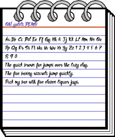 Oh golds DEMO Regular animated font preview Oh golds DEMO Regular animated font preview