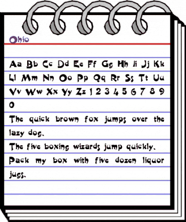 Ohio Regular animated font preview