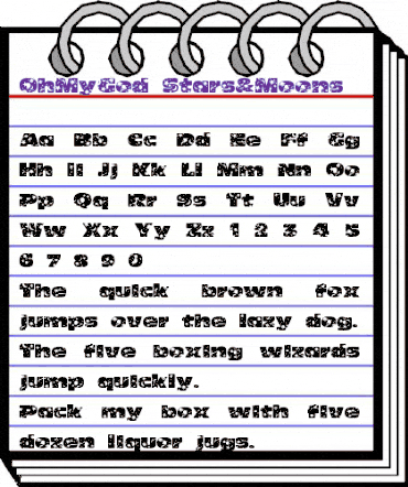 OhMyGod Stars&Moons animated font preview OhMyGod Stars&Moons animated font preview