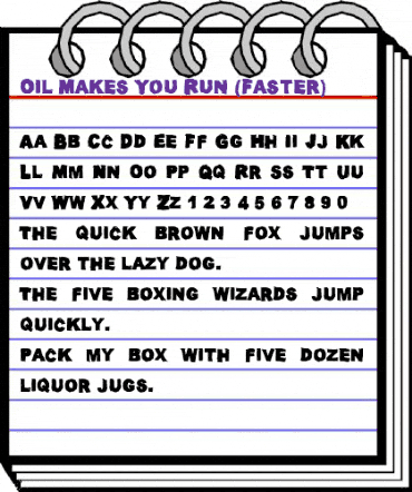 Oil Makes You Run (Faster) Makes-You-Run-Faster animated font preview Oil Makes You Run (Faster) Makes-You-Run-Faster animated font preview