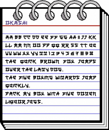 Okashi Regular animated font preview Okashi Regular animated font preview