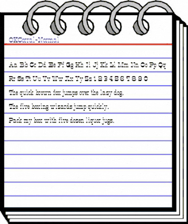 OK Corral Normal animated font preview