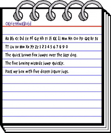 OkrienHmkBold Regular animated font preview