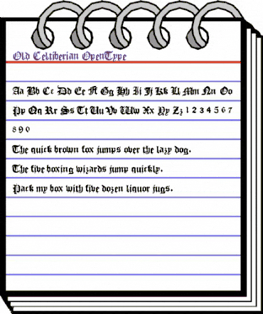 Old Celtiberian Regular animated font preview