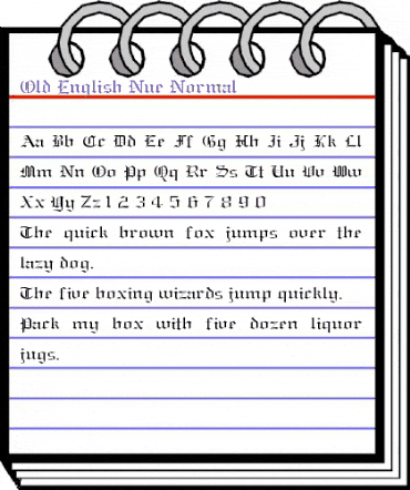 Old-English-Nue Normal animated font preview Old-English-Nue Normal animated font preview