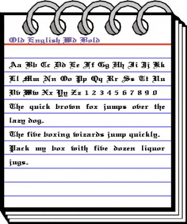 Old English Wd Bold Bold animated font preview Old English Wd Bold Bold animated font preview