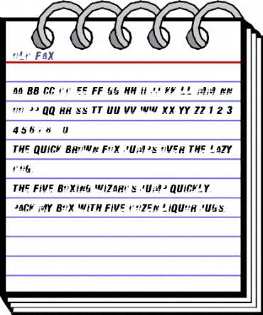 Old Fax Regular animated font preview
