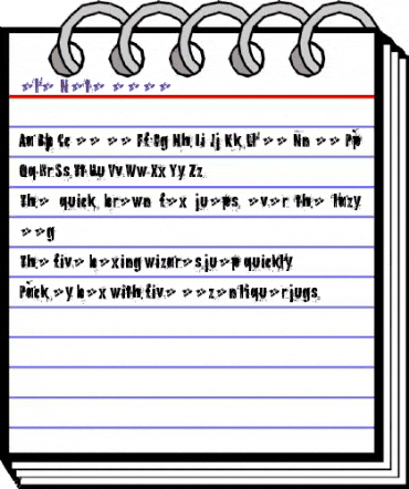 Old Note Demo Regular animated font preview