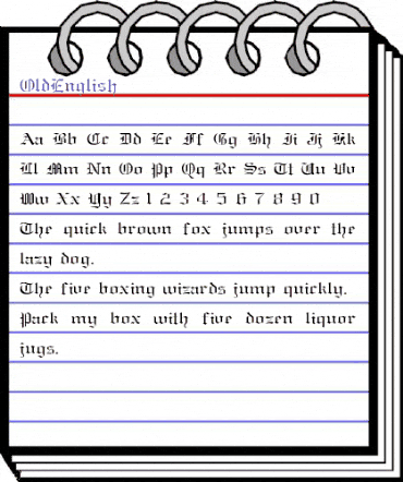 OldEnglish animated font preview