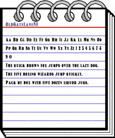 Old Gate Lane NF Regular animated font preview Old Gate Lane NF Regular animated font preview