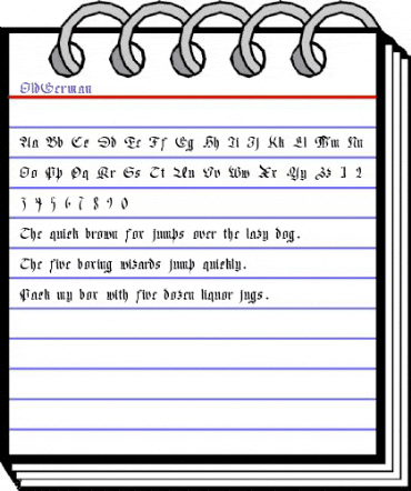 OldGerman Regular animated font preview OldGerman Regular animated font preview