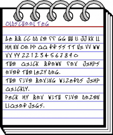 Oldschool Tag Regular animated font preview Oldschool Tag Regular animated font preview