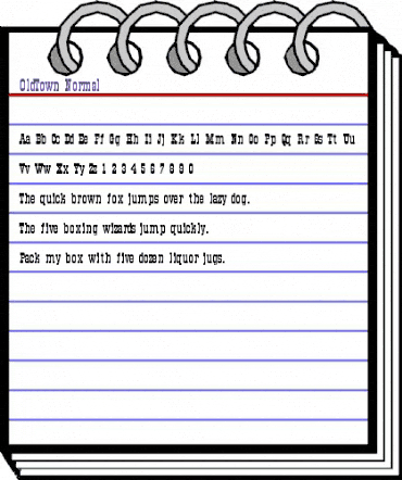 OldTown-Normal Regular animated font preview