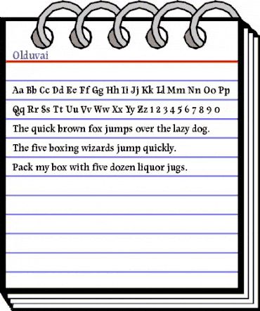 Olduvai Regular animated font preview Olduvai Regular animated font preview