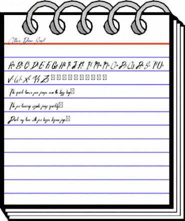 Oldwin Demo Script Regular animated font preview