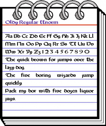 Oldy Regular animated font preview