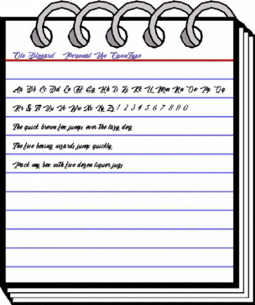 Ole Blizzard - Personal Use Regular animated font preview