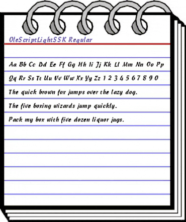 OleScriptLightSSK Regular animated font preview OleScriptLightSSK Regular animated font preview