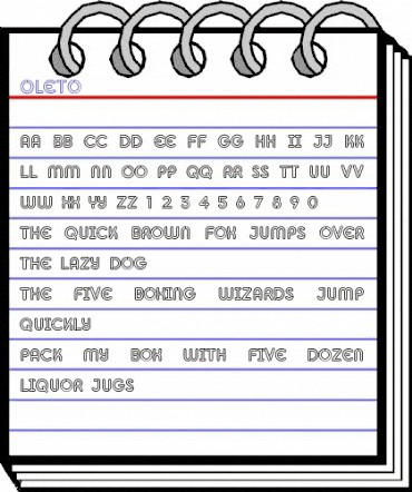 Oleto Regular animated font preview