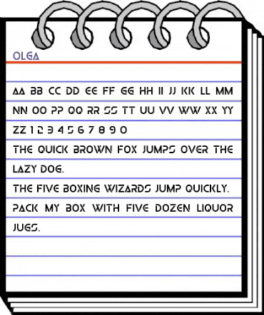 Olga Regular animated font preview Olga Regular animated font preview