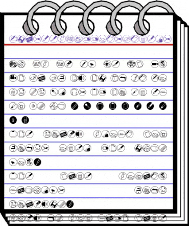 OlisWebButtonsInvers Regular animated font preview