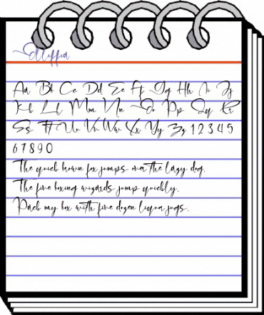 Olliffia Regular animated font preview Olliffia Regular animated font preview