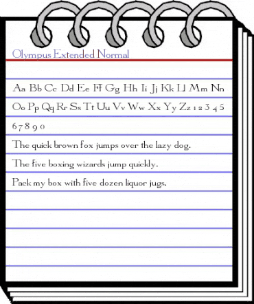 Olympus-Extended Normal animated font preview Olympus-Extended Normal animated font preview