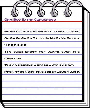 Omni Boy Extra-Condensed Extra-Condensed animated font preview Omni Boy Extra-Condensed Extra-Condensed animated font preview