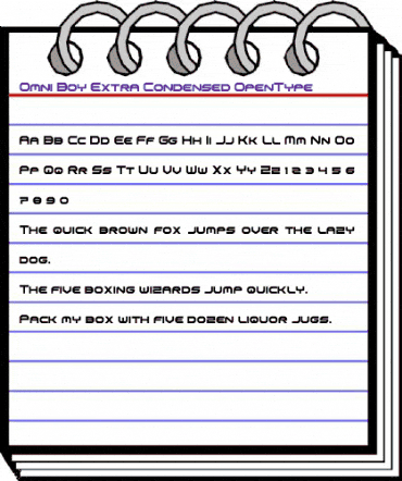 Omni Boy Extra-Condensed Extra-Condensed animated font preview Omni Boy Extra-Condensed Extra-Condensed animated font preview