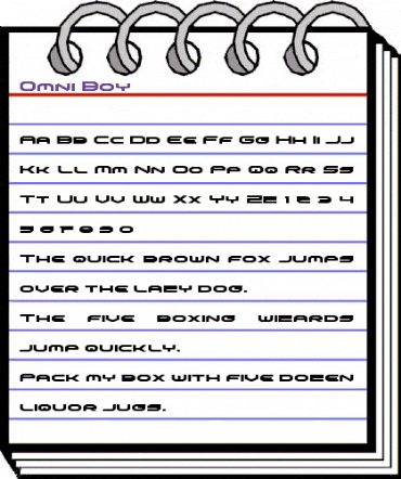 Omni Boy Regular animated font preview