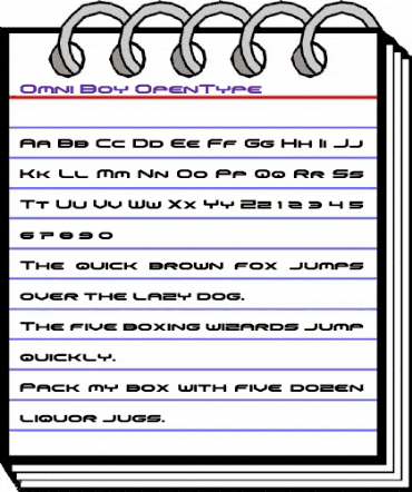 Omni Boy Regular animated font preview