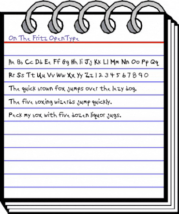 On The Fritz Regular animated font preview On The Fritz Regular animated font preview