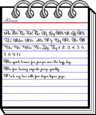 Onarie Regular animated font preview