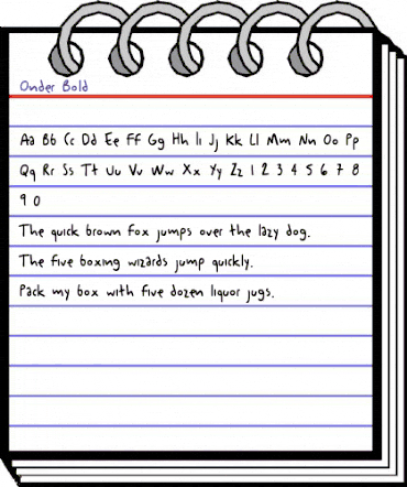 Onder Bold animated font preview Onder Bold animated font preview