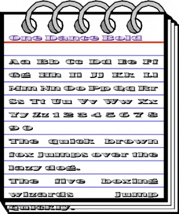 One Dance Bold animated font preview