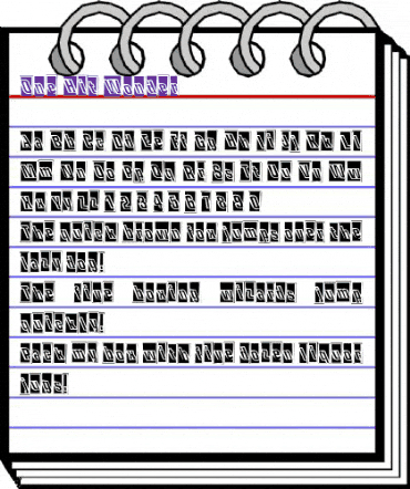 One Hit Wonder Regular animated font preview