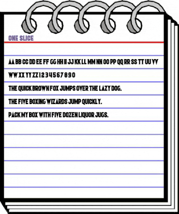 One Slice Regular animated font preview