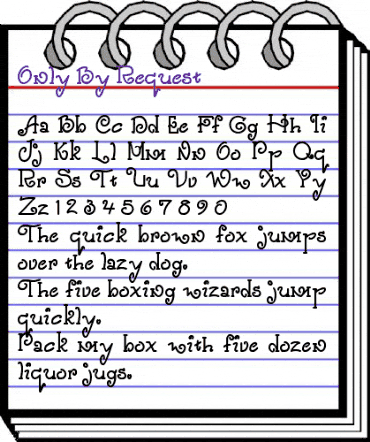 Only By Request Regular animated font preview Only By Request Regular animated font preview