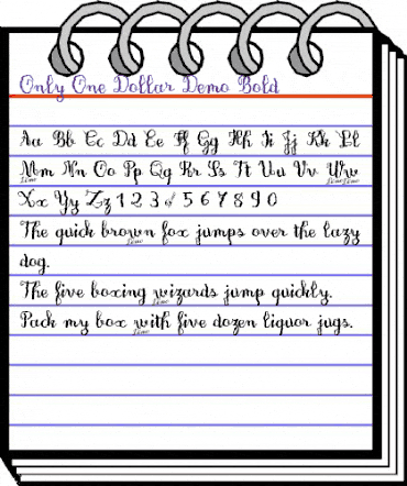 OnlyOneDollarDemo Bold animated font preview OnlyOneDollarDemo Bold animated font preview