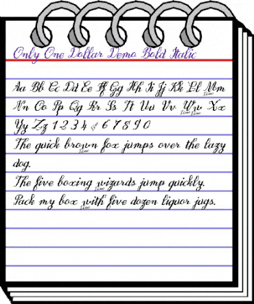 OnlyOneDollarDemo Bold-Italic animated font preview OnlyOneDollarDemo Bold-Italic animated font preview