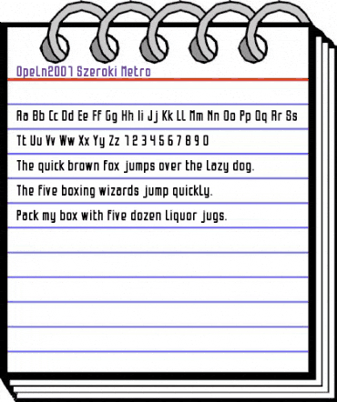 Opeln2001 Szeroki Metro Regular animated font preview Opeln2001 Szeroki Metro Regular animated font preview