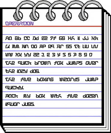 OPERATION Regular animated font preview OPERATION Regular animated font preview