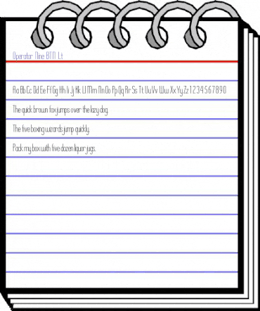 Operator Nine BTN Lt Regular animated font preview Operator Nine BTN Lt Regular animated font preview